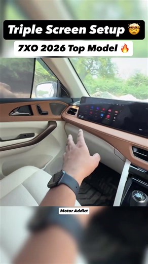 Mahindra 7XO 2026 Top Model 🤯 Triple Screen Setup 😱 ₹27 Lakh SUV 🔥 #carreviewindia