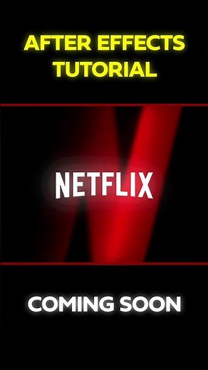 Netflix Style Intro - After Effects Tutorial #netflix #vfx #tutorials