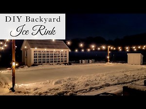 Making a skating rink | DIY Backyard Ice Rink How To