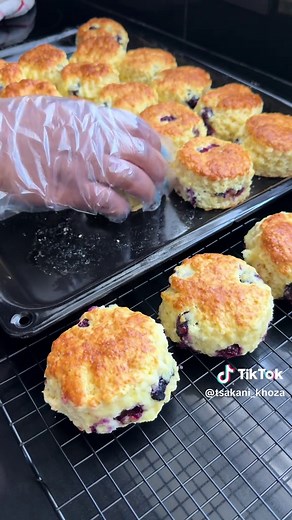 Lemon and Blueberry Scones with Amasi — Easy Baking Recipe