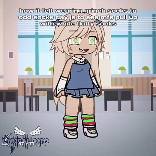 odd socks day 🧦 || gl - gacha life || trend // meme || anti - bullying