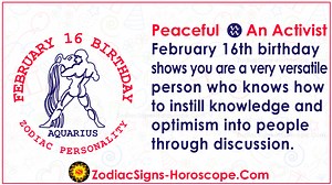 February 16 Zodiac (Aquarius) Horoscope Birthday Personality and Lucky Things