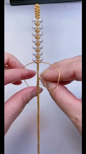 Basic Bead Stringing#shorts #beads #handmade #asmr #relax