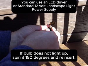 DekLights® Eye-Light Recessed Low Voltage LED in-Floor Deck Lights. Outdoor. Replaceable Bulbs, Unlike Trex and Other Chinese Made Products. 1" Hole (8)