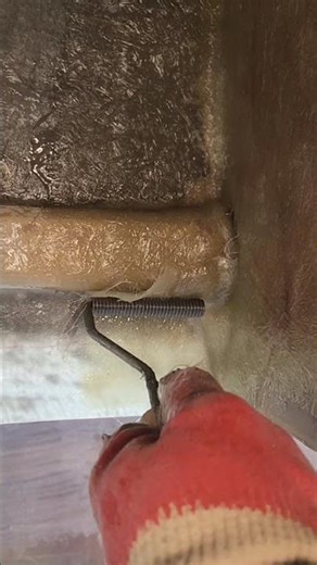 This step joins separate FRP parts into one structure. #frp