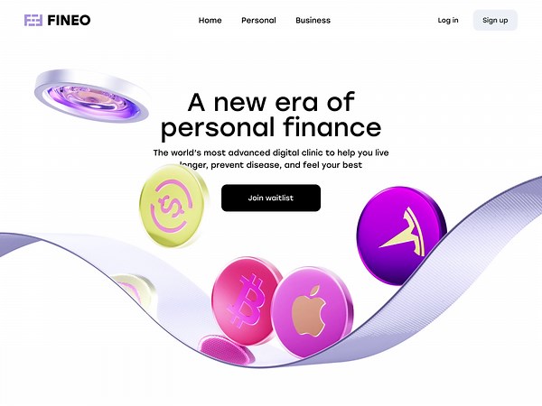 e-commerce Landing page web design 3D animation