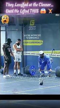 Elite Powerlifter Pretends to Be a Cleaner...Then Shocks Everyone 😳💪 Funny Gym Diary