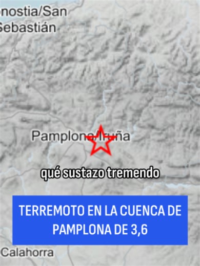 Un terremoto de 3'6 sacude la comarca de Pamplona: