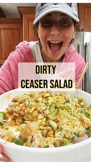 Dirty Ceaser Salad Caesar salad, but make it bold—roasted cauliflower, charred cabbage, and a creamy kick that leaves lettuce in the dust. This isn’t your average salad; it’s smoky, crunchy, and totally addictive. For the Salad: 2 bags @kosher_taste shredded white cabbage 1 container @goldentastesalads chickpeas (or can use can) 1 bag @pardesfarms mini cauliflowers, defrosted and patted dry Salt and pepper to taste 2 tsp. Sweet paprika or smoked paprika Oil 2-3 Persian cucumbers, diced 2 shallot