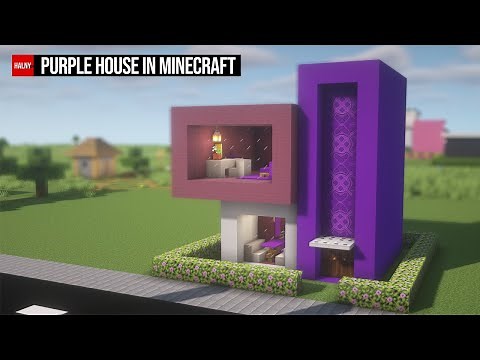 Purple House in Minecraft - Tutorial