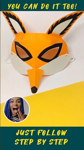 Fox Mask 🦊🎭 | Paper Animal Mask DIY for Kids