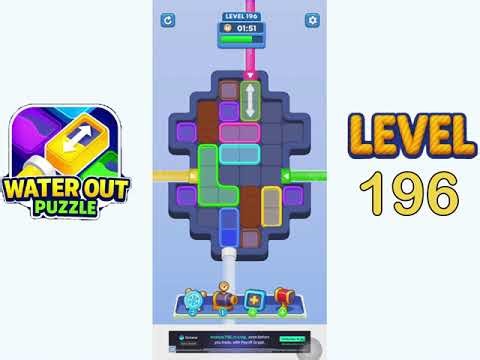 Water Out Puzzle Level 196 Walkthrough Solution
