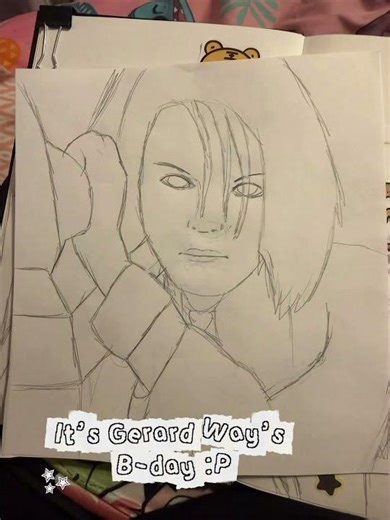 Drawings for Gerard’s b-day #bored #edit #mychemicalromance #emo #art #artist #mcr #gerardway