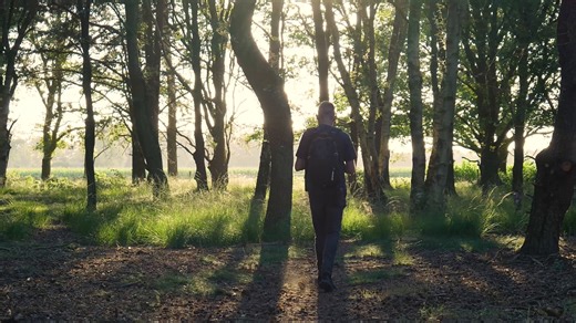 Man, Walking, Alone. Free Stock Video