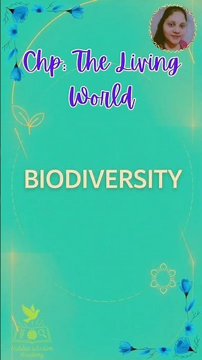 Biodiversity Explained in 60 Seconds | The Living World | Biology Short #neet2026 #class11biology