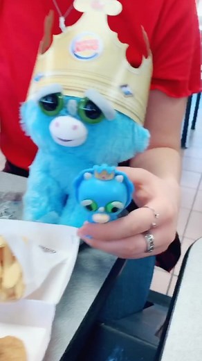 Feisty in our food! We just had to stop by @burgerking and see if we could get another Feisty Pet! #feistypets #burgerking