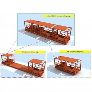 [Hot Item] Container Spreader Lashing Cage Modular Twistlock Man-Cage 20/40 FT Customizable