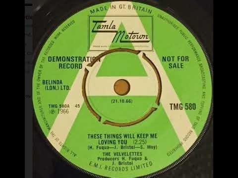 The Velvelettes - These Things Will Keep Me Loving You - UK Tamla Motown Records Demo 21.08.66