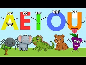 Las vocales A E I O U - Aprende a pronunciar las vocales - Canción infantil - Sun Sun TV