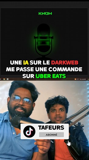 12K views · 236 reactions | Avec cette intelligence artificiel du DARK WEB on essai de passer une commande sur Ubereat #darkweb #darknet #deepweb #complotistes #tafeurs #complot #théorie #mystery #viral #theory #conspiracy #ia #ubereats | Tafeurs | Facebook