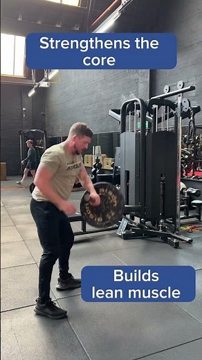 Landmine Rotational Press (core exercises)