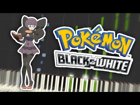 Pokemon Black & White - Elite Four Battle Theme Piano Tutorial Synthesia