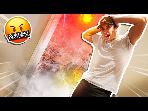 INSANE FOG MACHINE ROOM PRANK ON ROOMMATE!