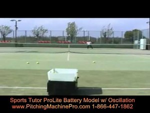 Sports Tutor ProLite Tennis Ball Machine - Battery Model w Oscillation.