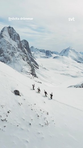 Hildur Karlsson on Instagram: "greenland dreams 懶 episode 3 of our tv series ”Snövita Drömmar” is now out on @svtplay1. We finally make it to our rustic hut, we poop in bags, we make our first turns on greenland snow and have a lil sunset mini rave on our balcony ️ #snövitadrömmar #greenland #arctic"