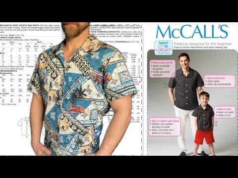 McCall's Pattern 6972 Tutorial Men's Collared Shirt