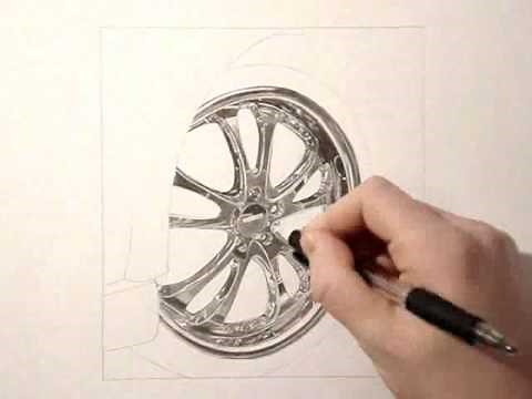 Chrome rim drawing tutorial