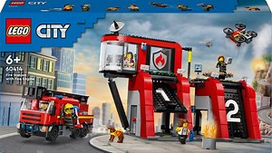 LEGO City Brandweerkazerne en brandweerauto - 60414 | bol