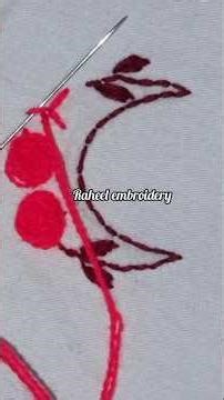 woven wheel stich rose 🌹 flower embroidery