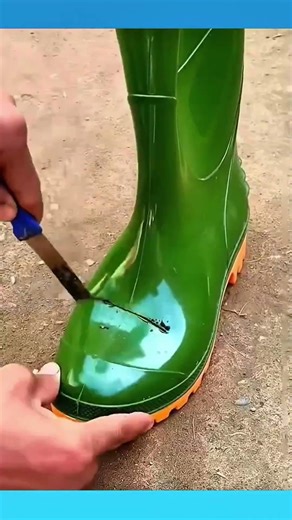 Rubber boots cleverly used as a temporary pipe replacement. #DIY #Hack #Creative