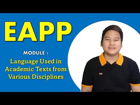 EAPP in TAGLISH EP.1 - Language Used in Academic Texts from Various Disciplines