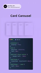 8.9K views · 183 reactions | Cool_Card_Carousel_w_CSS. #javascript #html #programming #css #coding #java #python #developer #CS_SE #programmer #webdeveloper #webdevelopment #code #coder #php #webdesign #software #softwaredeveloper | Computer Science & Software Engineering | Facebook