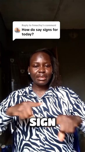 How to sign,sign for today in ASL. #shorts #foryoupage #christyspecial