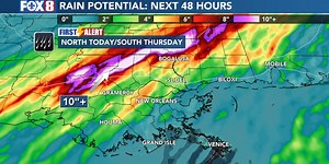 FIRST ALERT: Flooding rains move in over the next 24 hours