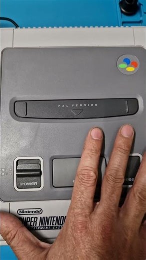 snes logo led power on