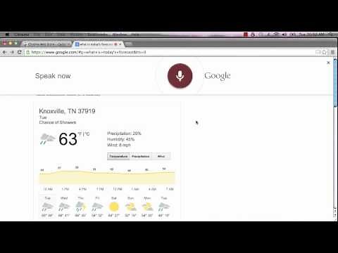 Turn on Google Voice Search
