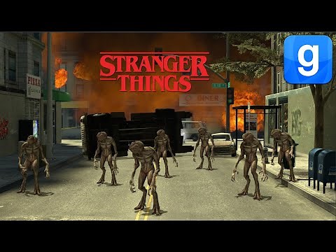 Garry's Mod Stranger Things Demogorgon Invasion VS Military NPC Batt;e