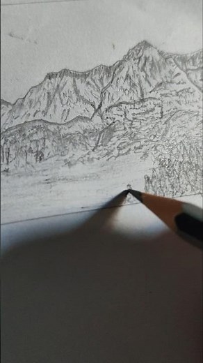 Beginner Mountain Sketch #art