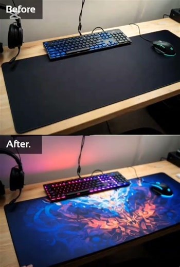 Best Customize XXXXL Mouse Pad | Desk Setup Before & After Transformation