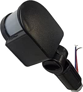 Automatic Infrared Motion Sensor Dc12v Ultrared Rays Human Body Sensor Suitable for Wall Indoor and Outdoor Safety Activation LED Floodlights Led Flood Light (Black)