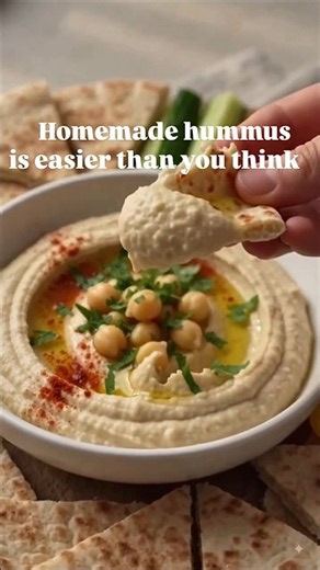 Protein Rich Hummus | Healthy & Creamy Dip | Easy 5-Minute Creamy Hummus Recipe
