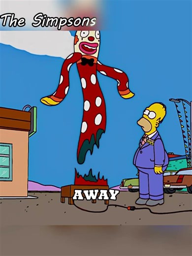 Homer was lying in the car eating.#thesimpsons #cartoon #animation