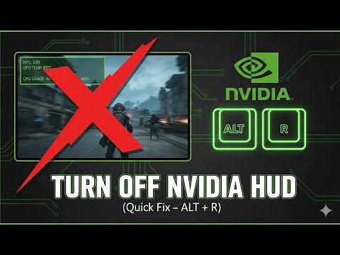 How to Turn Off the Heads Up Display (HUD) in new NVIDIA app (2025)