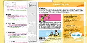 D&T: Felt Phone Cases UKS2 Planning Overview