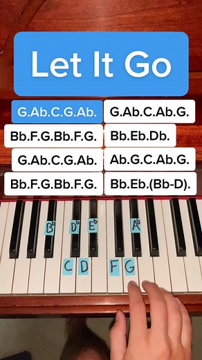 Let it goooo ⛄️ ❄️ #pianotutorial #piano #pianoforte #30secondpianolesson