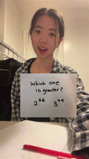 Comparing 2 to the 66th Power and 3 to the 44th Power